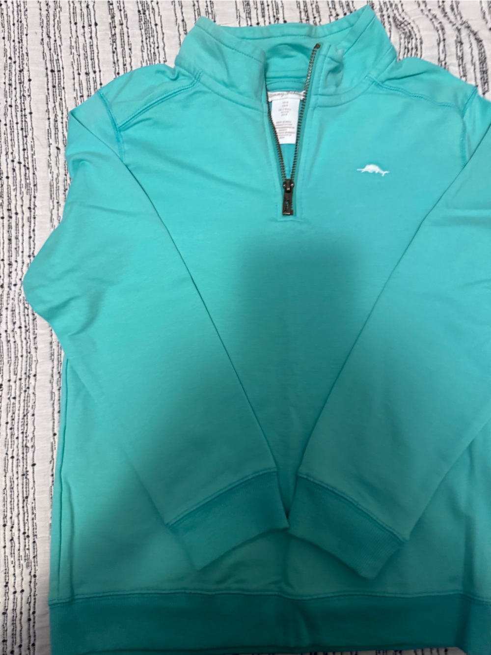 Tommy Bahama Teal Quarter-Zip Pullover